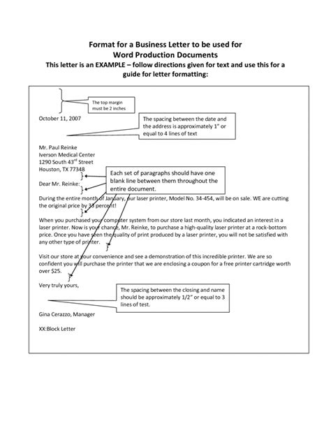 Business Letter Format Spacing | scrumps