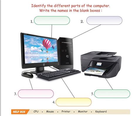 Parts of Computer - Interactive worksheet | Computer activities for kids, Teaching computers ...