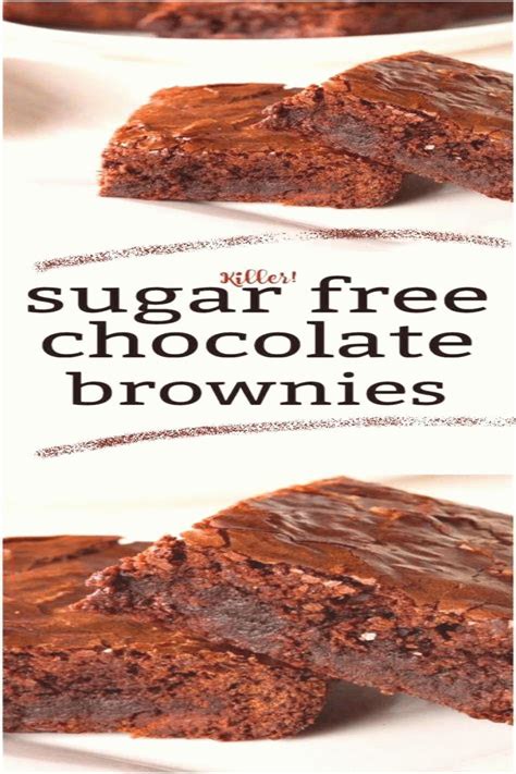 Sugar Free Chocolate Brownies | Sugar free chocolate brownies, Chocolate brownies, Sugar free ...