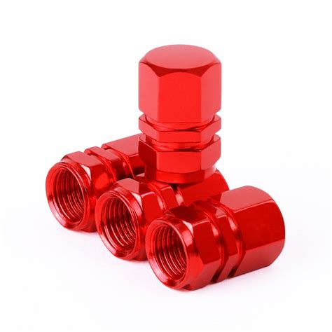 Alloy Tire Valve Cap Automobiles Dust Proof Hexagon Wheel Valve Caps R ...