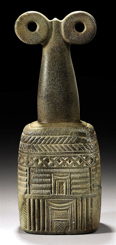 A LARGE MESOPOTAMIAN STONE SPECTACLE IDOL | CIRCA 3000 B.C. | Ancient ...