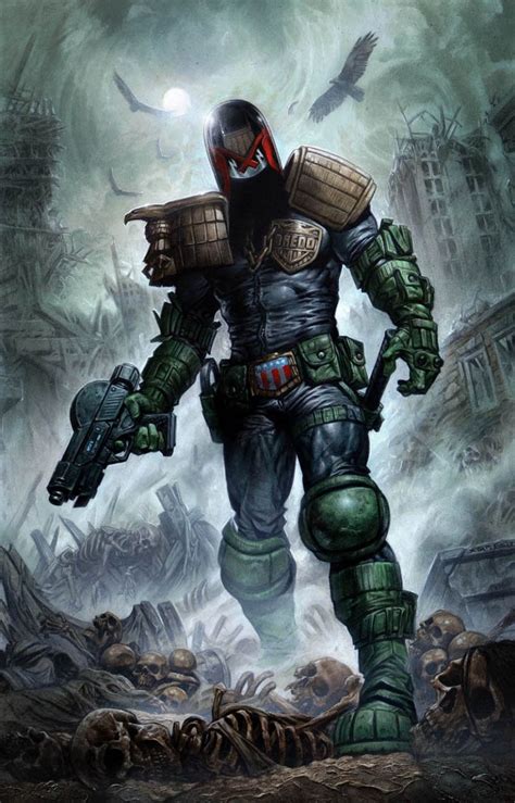 greg staples judge dredd year one issue 3 cover Comic Art | Comic books ...