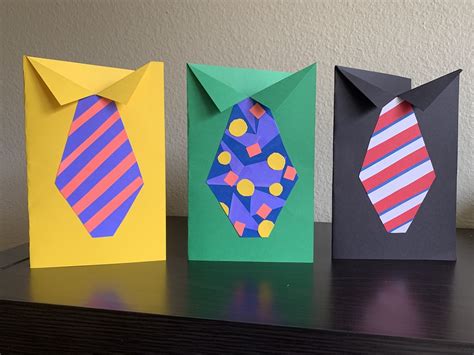 DIY Father's Day Tie Cards to Make with Kids - Honey + Lime