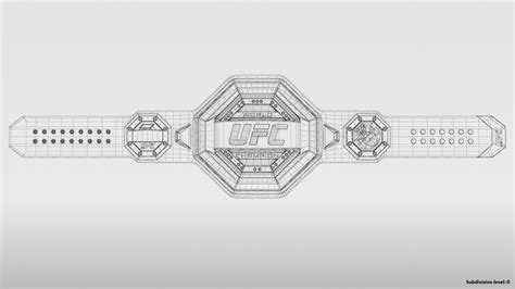 Realistic ufc champion belt model - TurboSquid 1475419