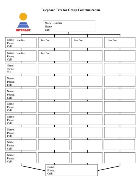 50 Free Phone Tree Templates (MS Word & Excel) ᐅ TemplateLab