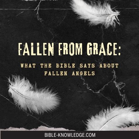 Fallen from Grace: What the Bible Says About Fallen Angels