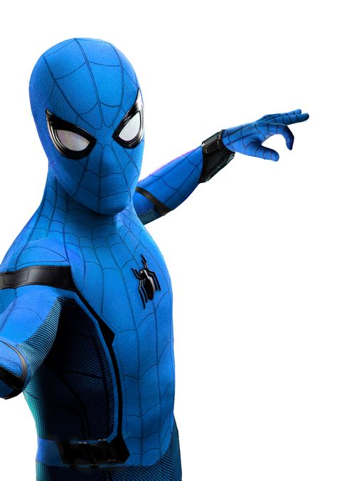 Spider-Man Blue Tech-Suit PNG by DHV123 on DeviantArt