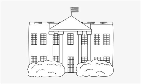 Cute President Cliparts - White House Clipart Black And White - Free Transparent PNG Download ...