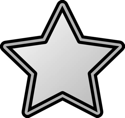 Star Grey Clip Art at Clker.com - vector clip art online, royalty free & public domain