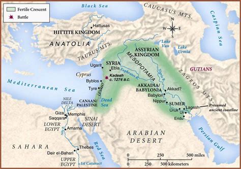 The Map Of Mesopotamia And The Fertile Crescent Came From... by Matthew Resendes | Mesopotamia ...