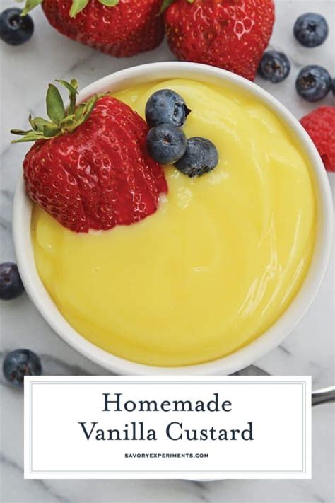 Homemade Vanilla Custard Recipe- Velvety Old Fashioned Egg Custard