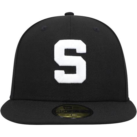 New Era Michigan State Spartans Black & White 59FIFTY Fitted Hat