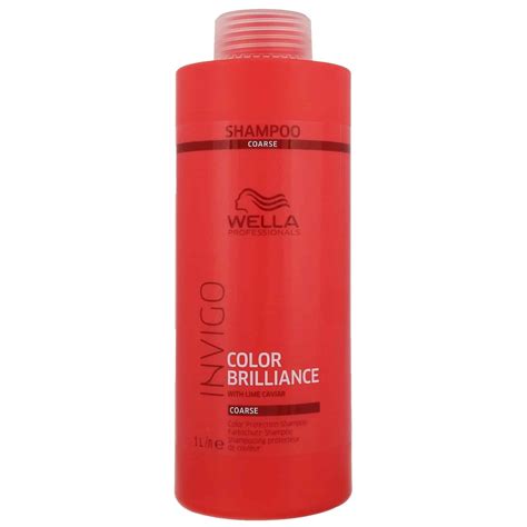 Wella Professional Brilliance Shampoo - Coarse Thick Hair 1000ml ...