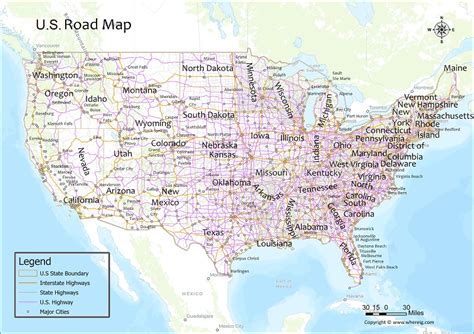 Us Maps With Cities And Highways