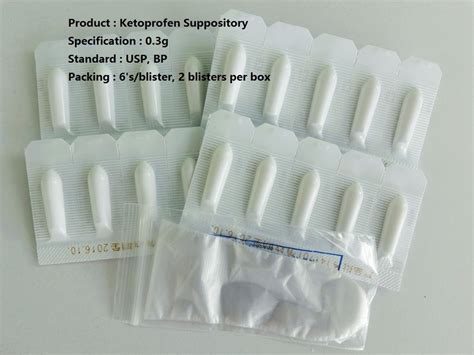 Rectal Ketoprofen Suppository Pain Relief 0.3g Use Anti inflammatory Medication