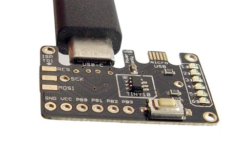 ATtiny10 Development Board with USB-C and Micro USB - Electronics-Lab.com