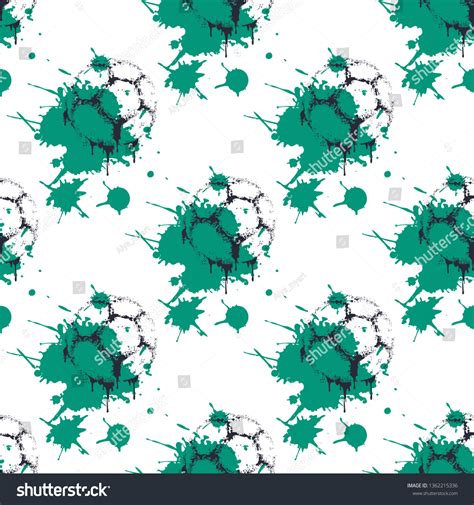 Soccer Ball Vector Illustration Seamless Pattern Stock Vector (Royalty ...