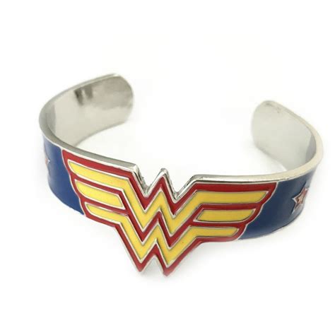 Wonder Woman Novelty Cuff Bracelet Movie Comic Series with Gift Box - Walmart.com