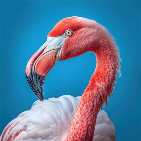 Premium AI Image | flamingo bird close up