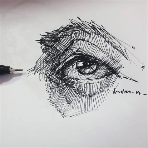 55 Charcoal Eye Drawings | Eye drawing, Scribble art, Charcoal eye drawing