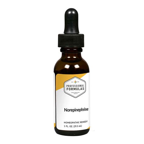 Professional Formulas Health Formulas Norepinephrine 1oz