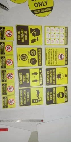 Covid 19 Signs, For Wall And Floor at Rs 65/piece in New Delhi | ID ...