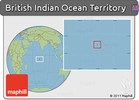 Free Savanna Style Location Map of British Indian Ocean Territory