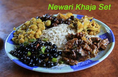 Newari Khaja set is famous khaja set of Nepal. It contains buffalo, beatenpaddy, pickels, and ...