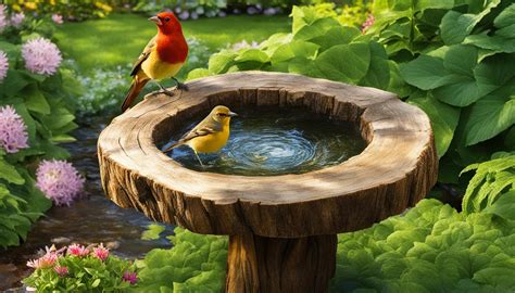 Transform Your Garden: Tree Stump Bird Bath Ideas