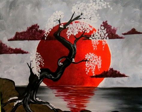 My Tree by the Blood Red Moon | Original Art Painting