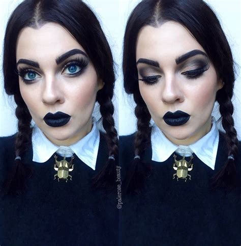 Wednesday Addams Halloween Makeup