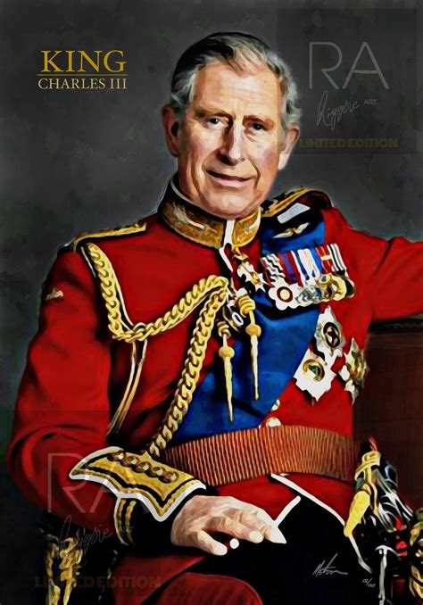 King Charles Portrait 2024 Side By Side - Tedra Genovera