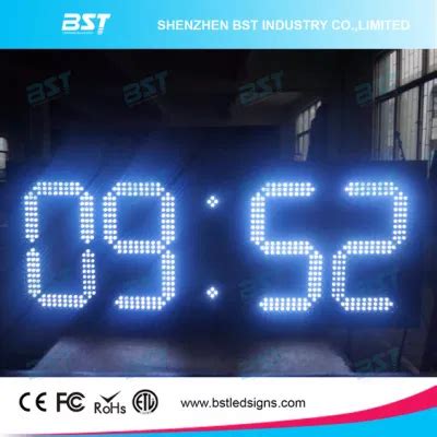 Outdoor Waterproof Jumbo Digital LED Clock Sign for Building - China LED Clock and LED Clock Sign