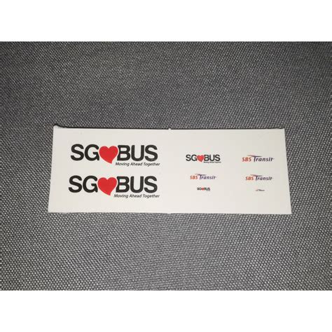 SG ️BUS and SBS Transit Logo Watermark Decals (1:110) | Shopee Singapore