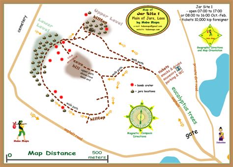 PLAIN OF JARS & VIENTIANE, Laos: LAOS MAP