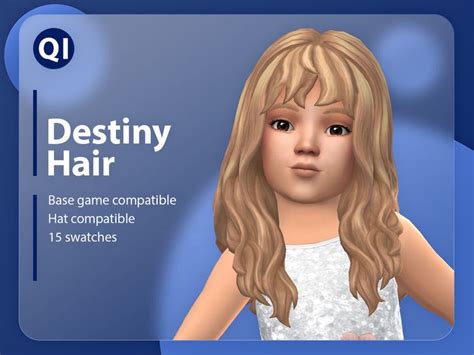 Toddler Hair Sims 4, Sims Baby, Toddler Hairstyles Girl, All Hairstyles, Ombre Accessories, Sims ...