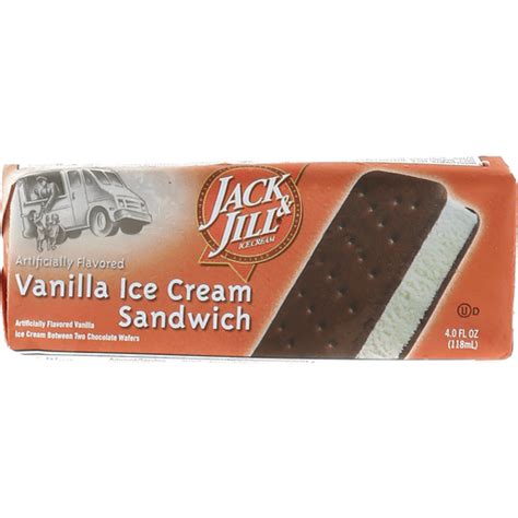 JACK & JILL JACK & JILL ICE CREAM SNDWCH VAN 4 OZ | Frozen Foods | Foodtown