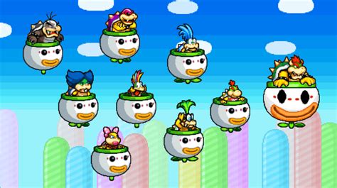 Koopalings with Bowser and Bowser Jr. (Super Mario Bros.) Super Mario Bros, Super Mario World ...