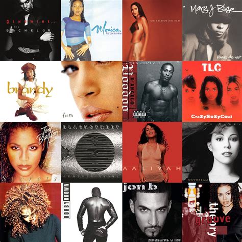 Classic 90's and 2000's R&B Album Cover Art Collage Kit DIGITAL ...