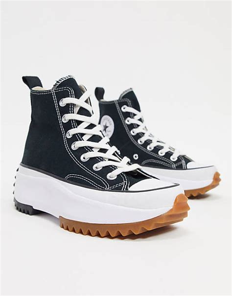 Converse Run Star Hike Hi black trainers | ASOS