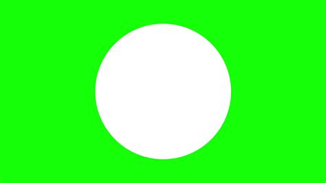 White Circle Green Background Left To Right - YouTube