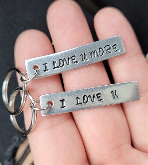 I Love You I Love You More Keychain I Love You Keychain | Etsy