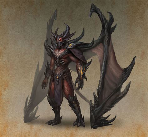 ArtStation - Demon concepts, Dinulescu Alexandru Fantasy Demon, Fantasy Races, Fantasy Monster ...