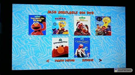 Elmo's World Wake Up with Elmo 2002 DVD Menu Walkthrough Reverse Version - YouTube