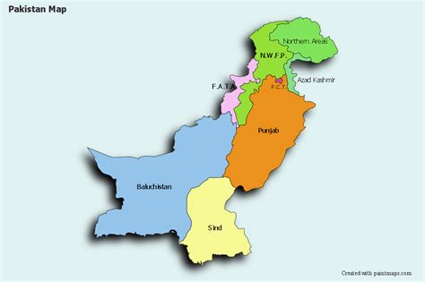 Sample Maps for Pakistan. Online high resolution (vector) Pakistan ...