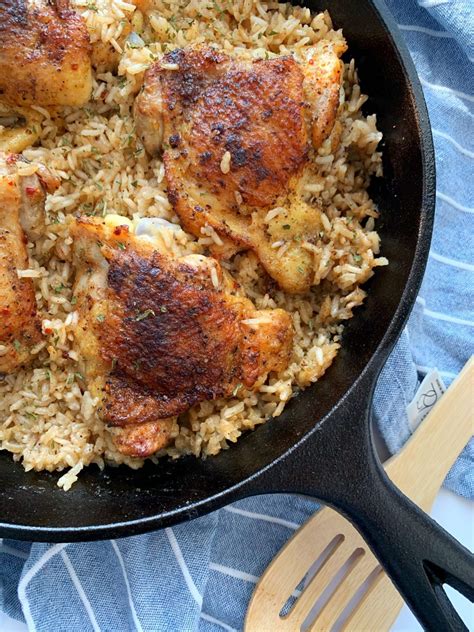 One skillet chicken thighs rice – Artofit