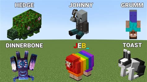 All Nametag Easter Eggs in Minecraft - YouTube