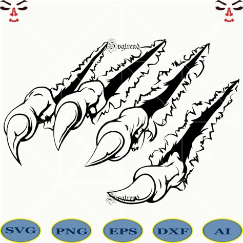 Monster claws tattoos, Monster Claws Breaking Svg, Monster Claws Svg, Monster Claws Vector ...