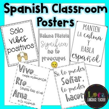 Spanish Classroom Posters by Loca Language Teacher | TpT