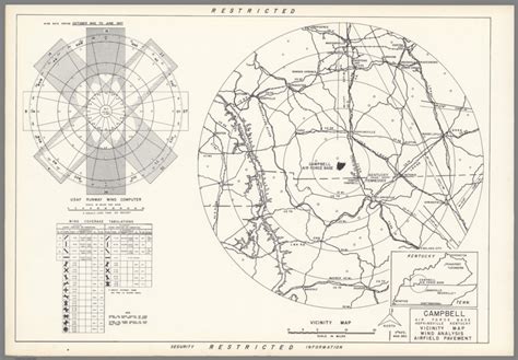 Campbell Air Force Base : Hopkinsville Kentucky : Vicinity map - David ...